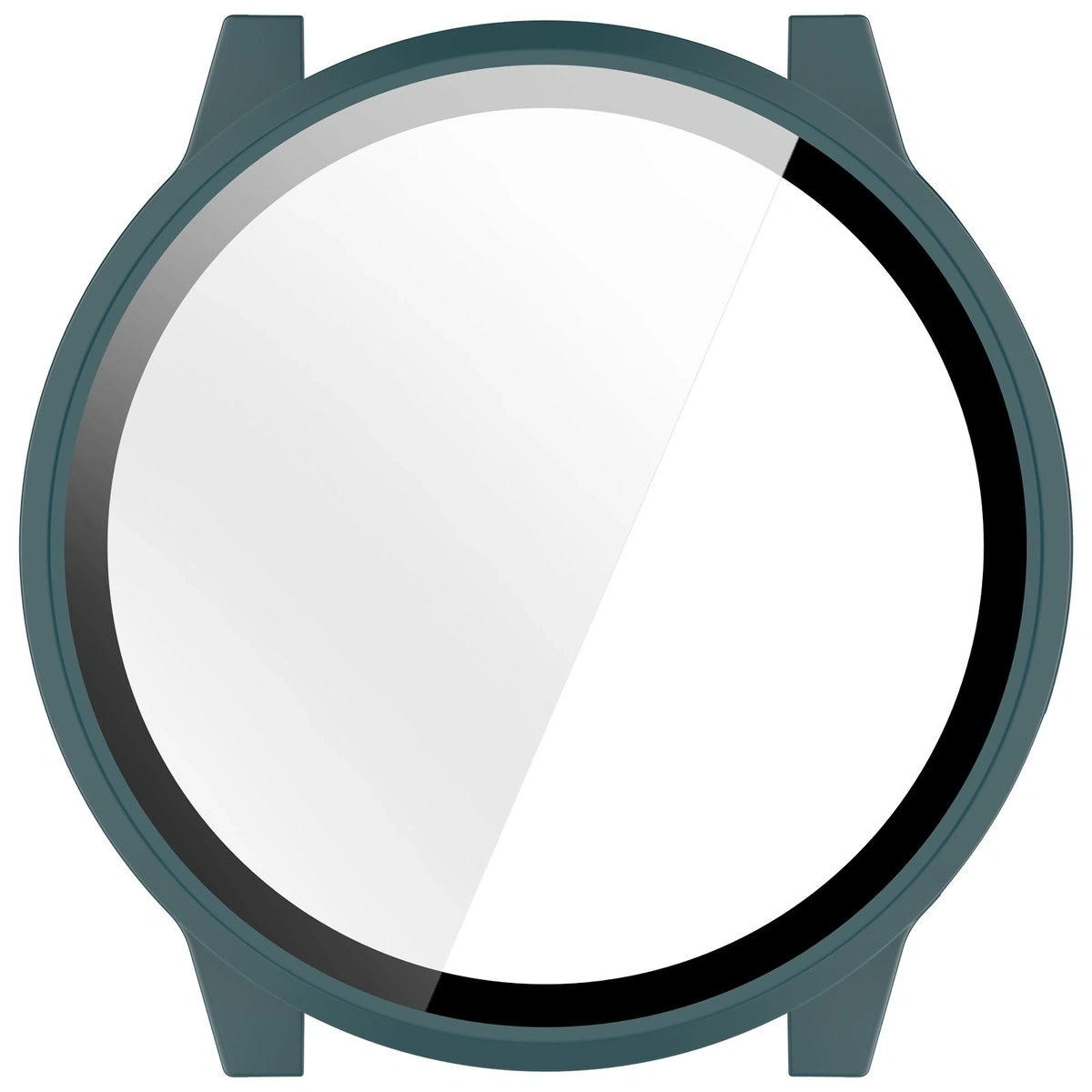 Etui ze szkłem do zegarka Bizon Case+Glass Watch do Garmin Venu 4 41mm zielone