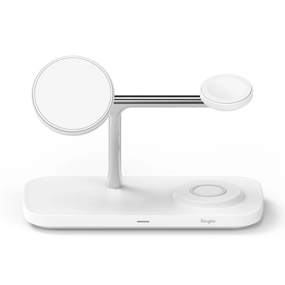 Ringke 3in1 Qi2 Magnetic Charger MagSafe Wireless Charger White