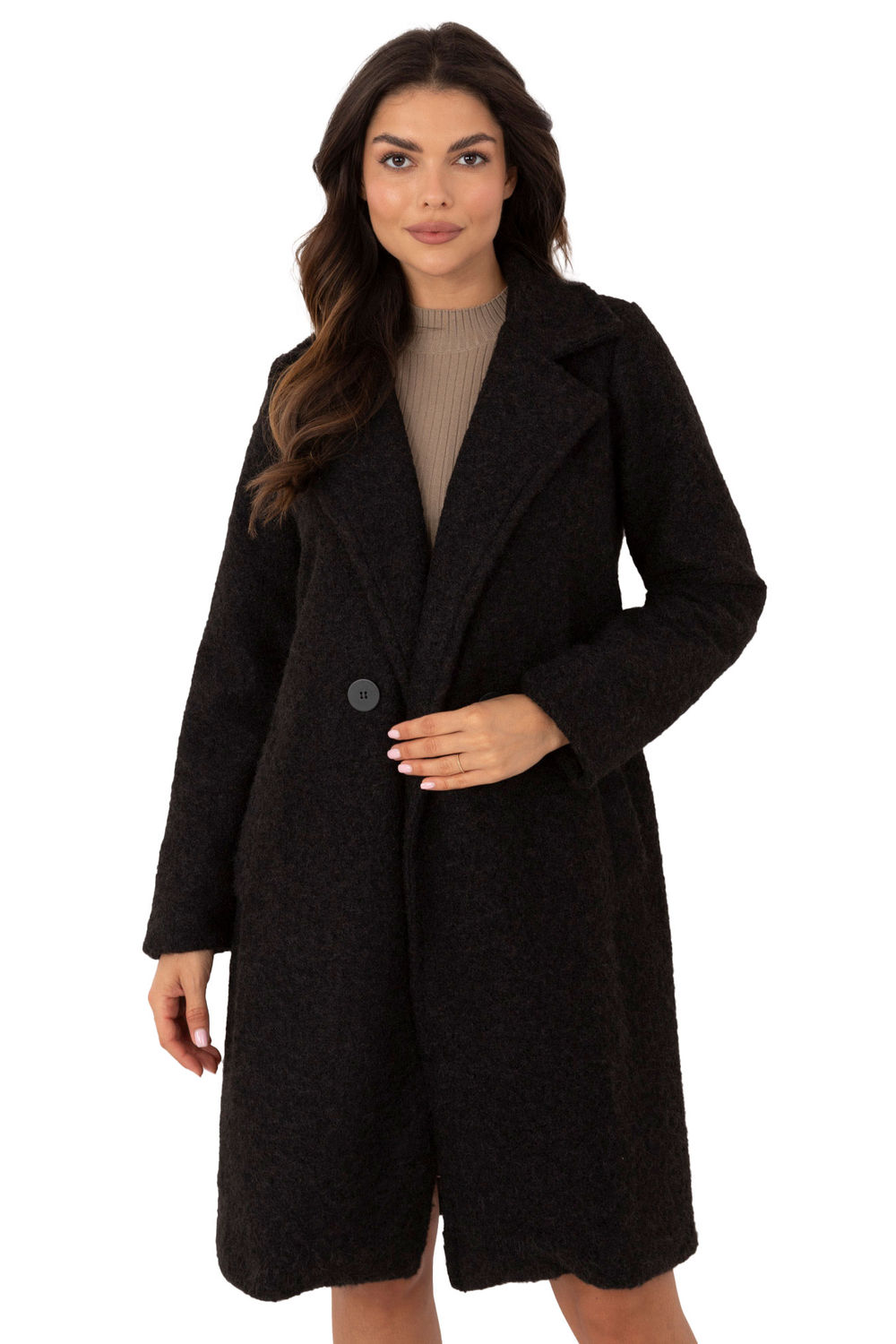  Coat model 200514 Italy Moda  black