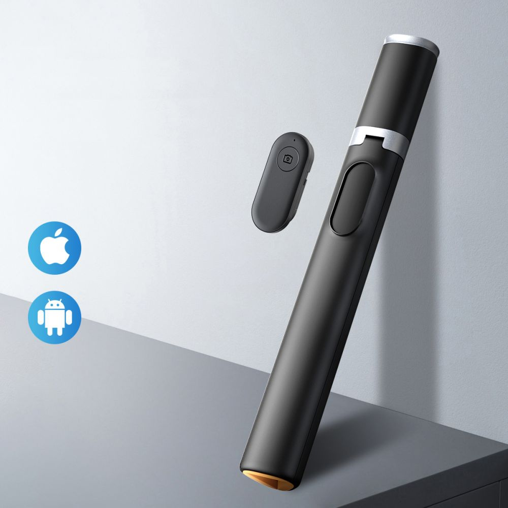 Tech-Protect L08s Bluetooth Selfie Stick Tripod Black