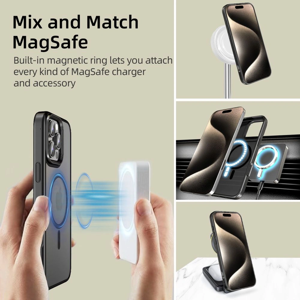 Case Tech-Protect MagMat MagSafe Apple iPhone 16 Pro Max Matte Black