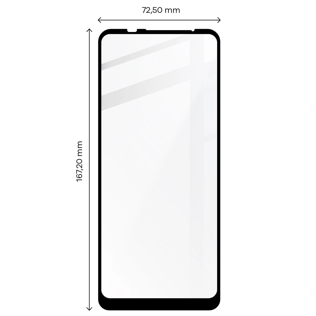 Bizon Glass Edge Moto G9 Power black