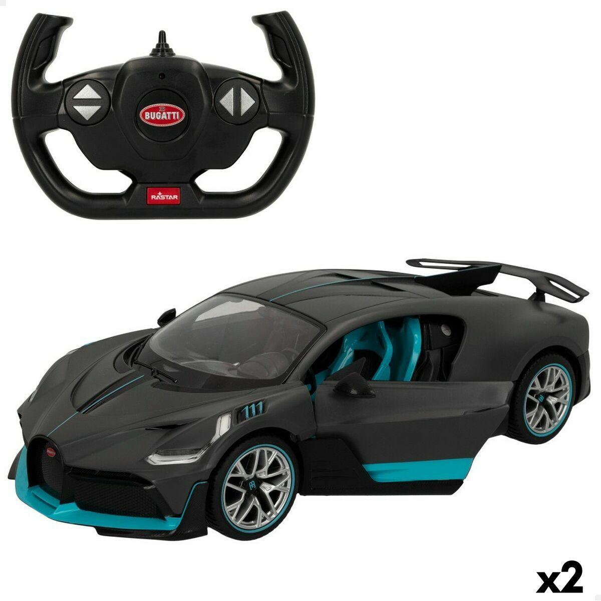 Remote-Controlled Car Bugatti Divo Dark grey 1:14 (2 Units)