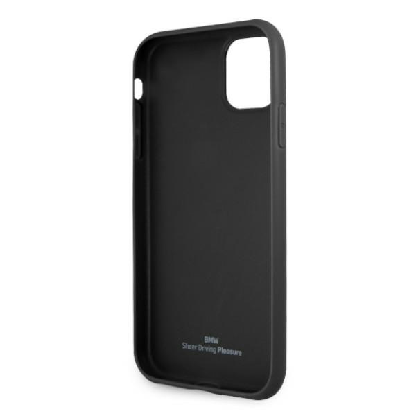 BMW BMHCN61RSWPK Apple iPhone 11 black hardcase Leather Perforate