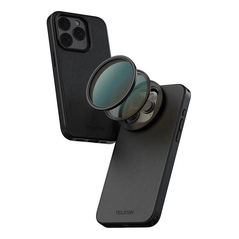 TELESIN magnetic filter frame case for Apple iPhone 15 Pro Max