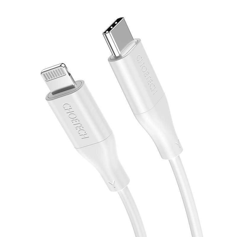 Choetech IP0040 USB-C / Lightning cable, PD, 30W, 1.2m (white)