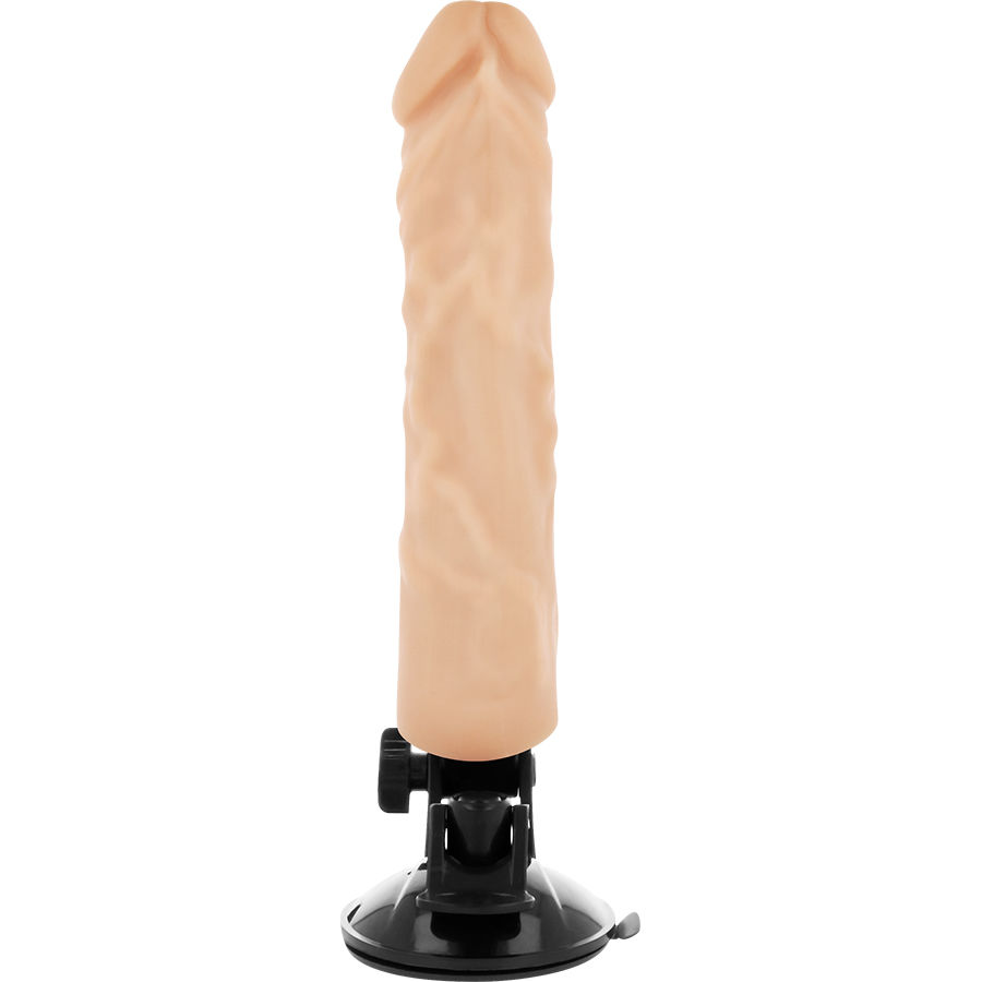 BASECOCK - REALISTIC VIBRATOR REMOTE CONTROL FLESH 21 CM