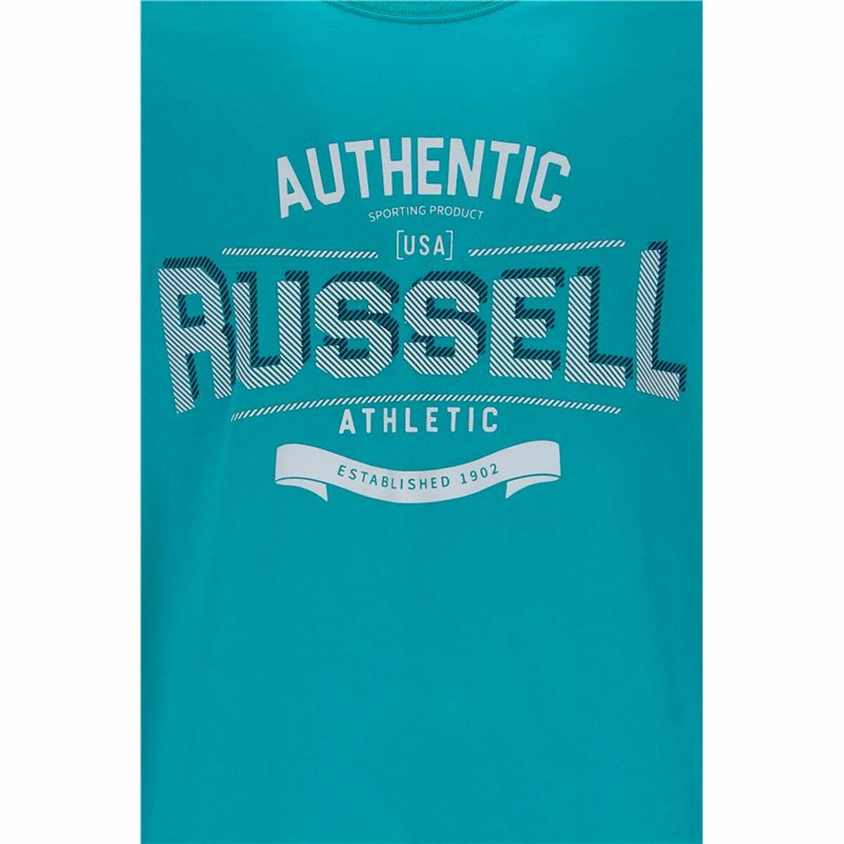 Short Sleeve T-Shirt Russell Athletic Amt A30081 Aquamarine Men