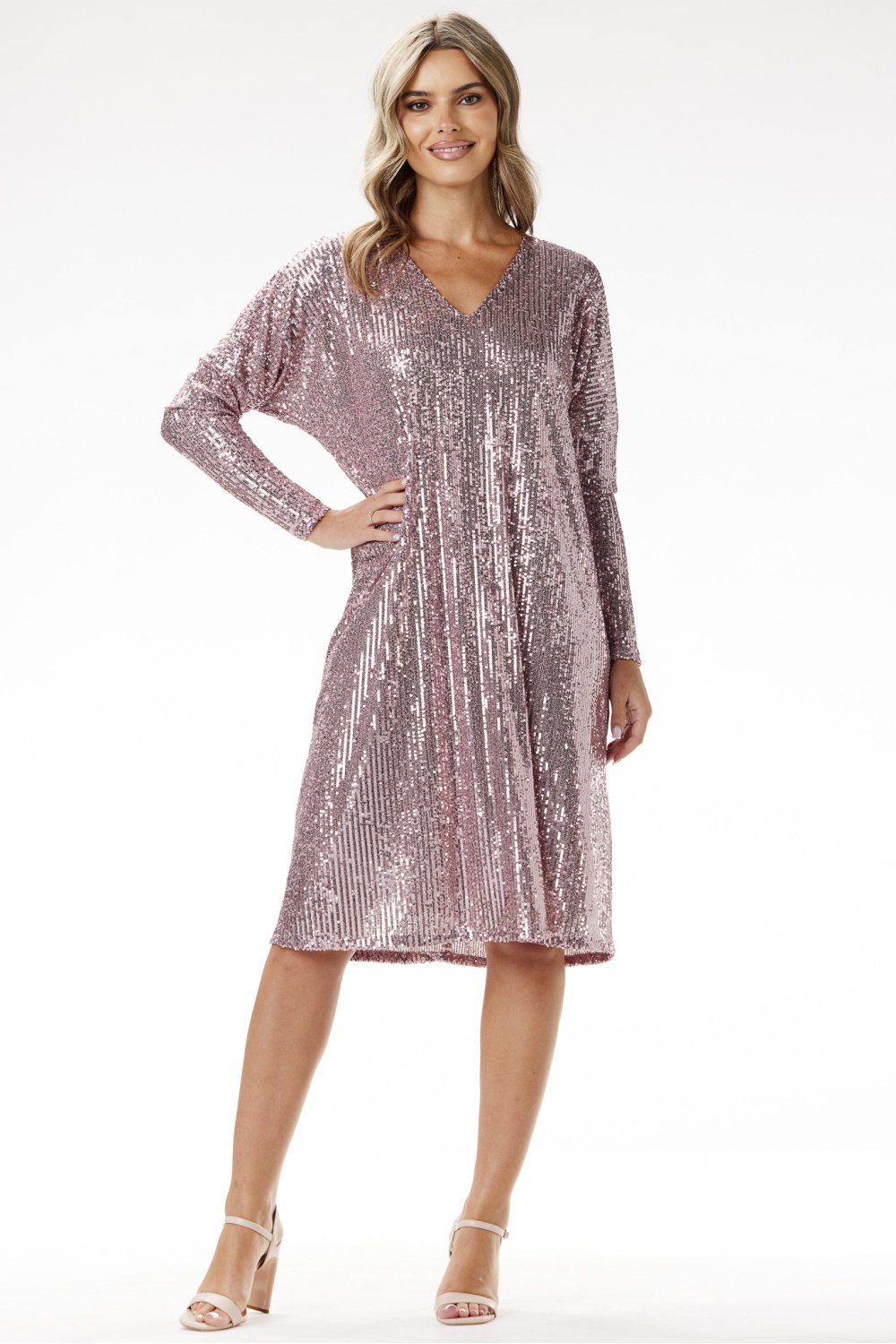  Evening dress model 204283 awama  pink