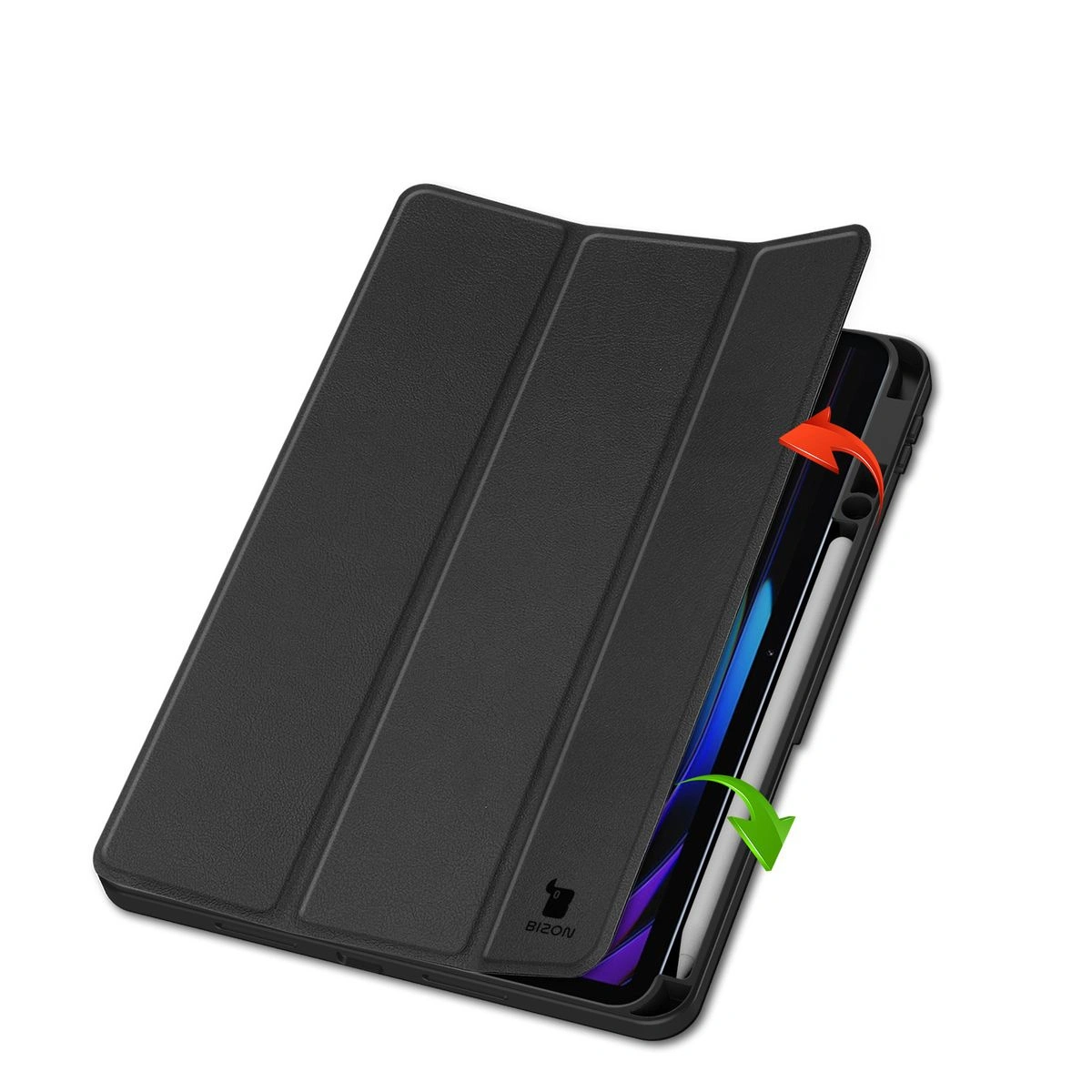 Etui z klapką Bizon Case Tab Lizard do Xiaomi Pad 7 / 7 Pro czarne