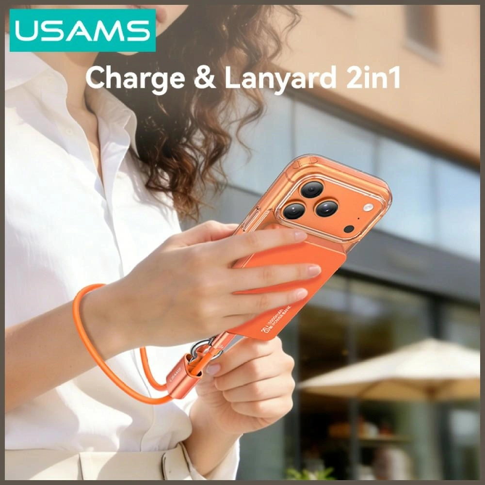Kabel USAMS U97 60W USB-C / USB-C handstrap 30cm tarnish
