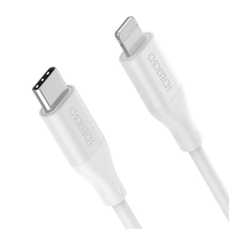 Choetech IP0040 USB-C / Lightning cable, PD, 30W, 1.2m (white)