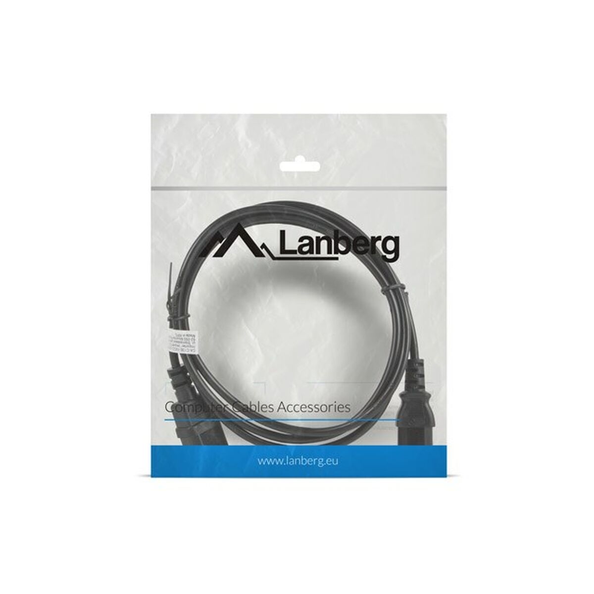 CPU – Monitor Power Cable Lanberg CA-C13E-10CC-0018-BK Black C13 C14 1,8 m