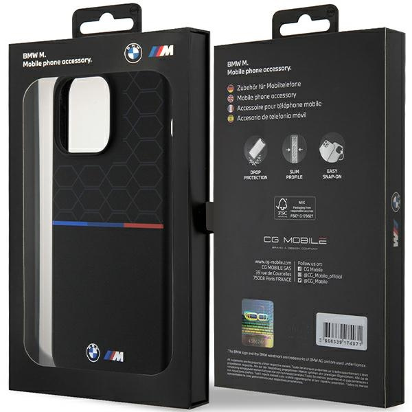 BMW BMHMP15X22SMPK Apple iPhone 15 Pro Max hardcase M Silicone Pattern MagSafe black