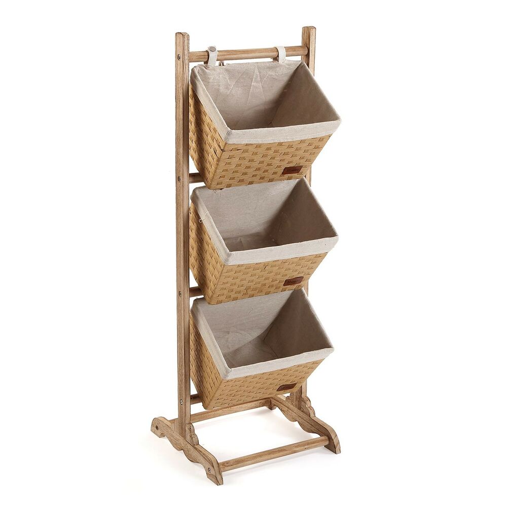 Beistellmöbel Versa Holz Baumwolle (35 x 102 x 35 cm)