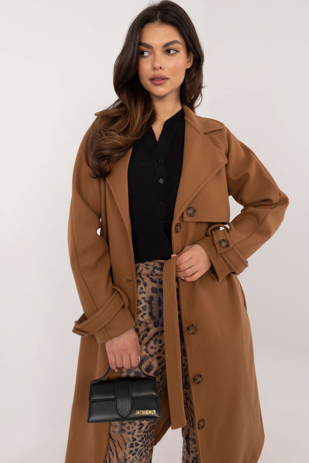  Coat model 202438 Och Bella  brown