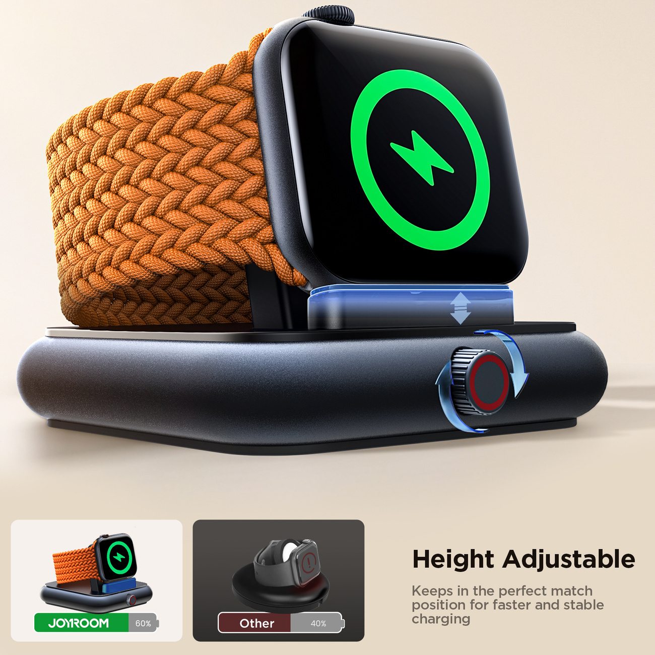 Joyroom JR-WQW03 wireless charger for Apple Watch black