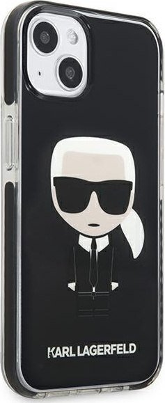 Karl Lagerfeld KLHCP13STPEIKK Apple iPhone 13 mini hardcase black Iconik Karl