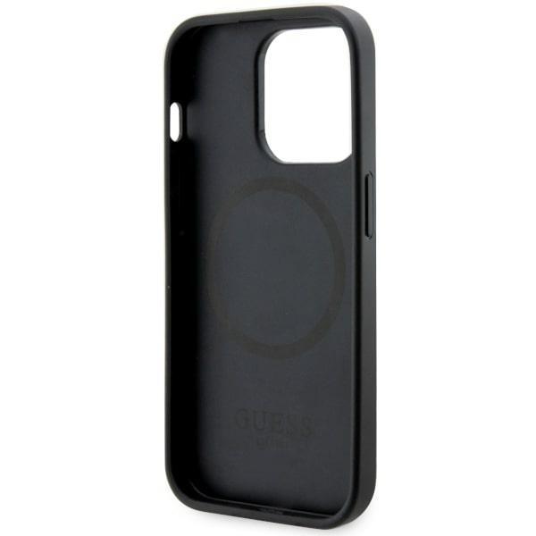 Guess GUHMP14XHGCFSEK Apple iPhone 14 Pro Max black hardcase GCube Stripes MagSafe