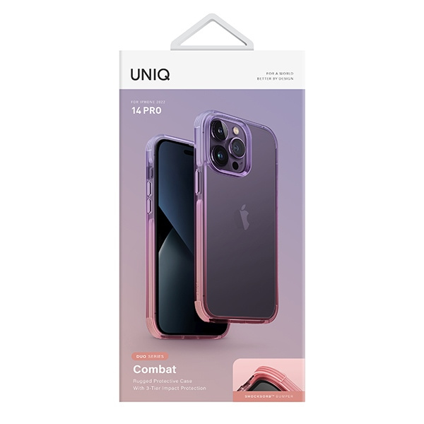 UNIQ Combat Duo Apple iPhone 14 Pro lilac lavender-pink
