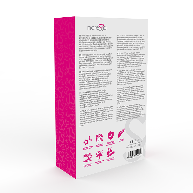 MORESSA OSIAN SET PREMIUM SILICONE  PINK