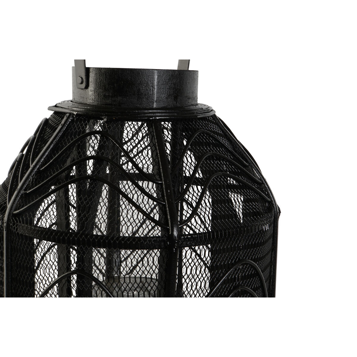 Candleholder Home ESPRIT Black Metal 26,5 x 26,5 x 28 cm