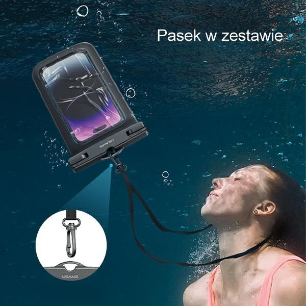USAMS FSD1203 6,7 inch waterproof case IP68 transparent (US-YD012)