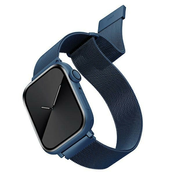 UNIQ strap Dante Apple Watch Series 4/5/6/7/SE 38/40/41mm Stainless Steel cobalt blue