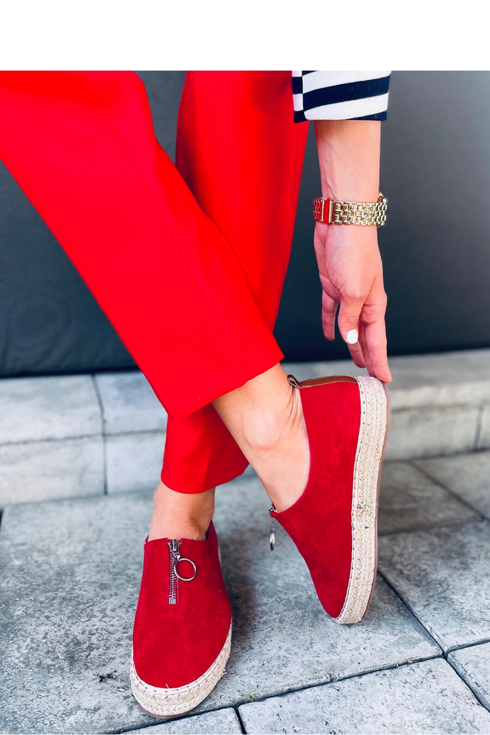  Espadrille model 166428 Inello  red