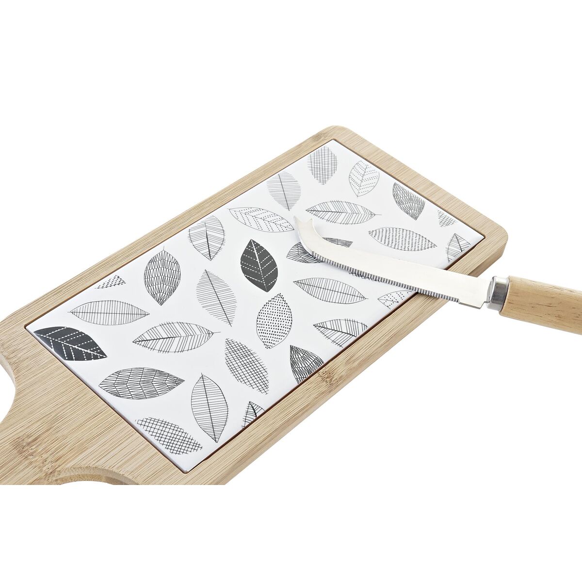 Appetizer Set DKD Home Decor 33 x 12 x 1 cm Sheets Stoneware Cottage (3 piezas)