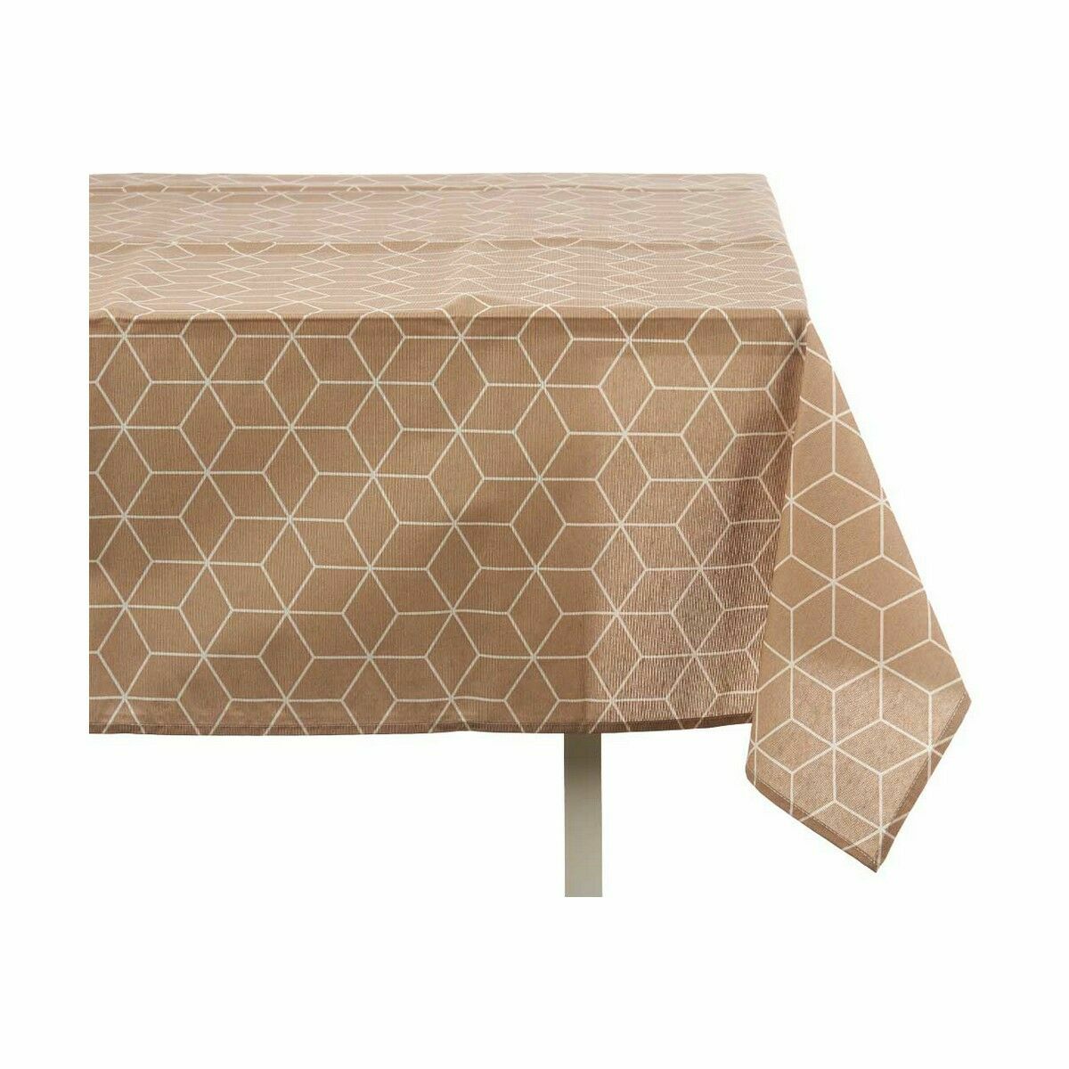 Tablecloth Thin canvas Anti-stain Abstract 140 x 180 cm Beige (10 Units)