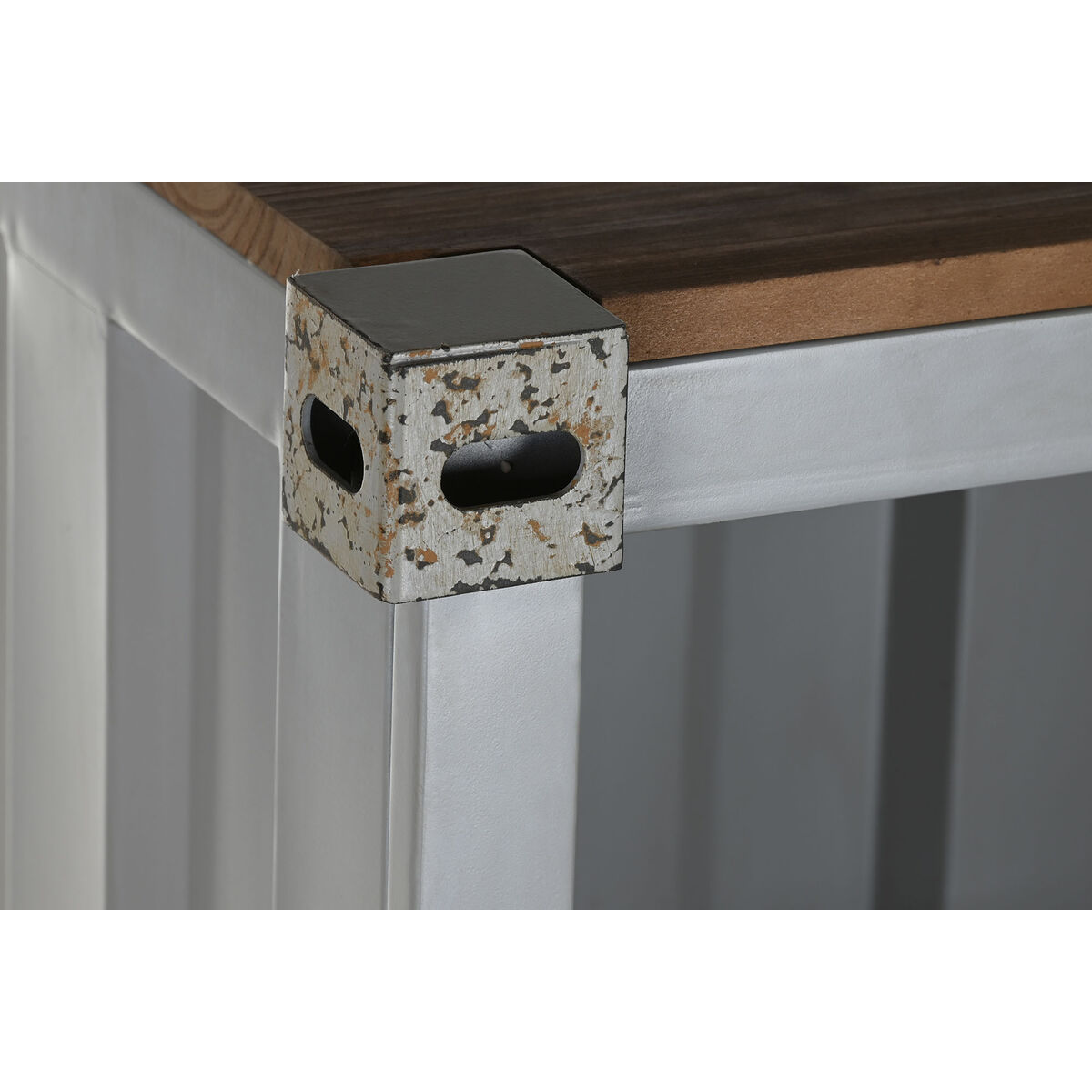 Shelves Home ESPRIT Grey Sky blue Metal MDF Wood 87 x 44 x 168,5 cm