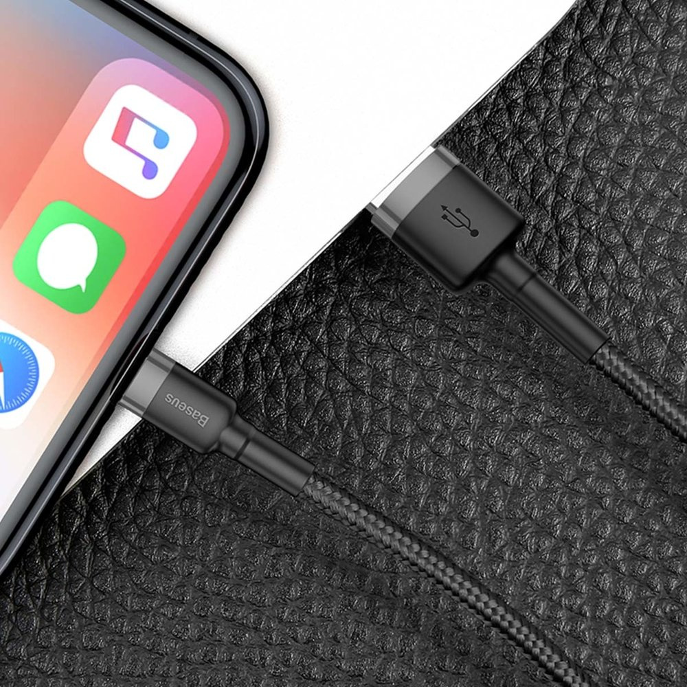 Baseus Cafule USB-A/Lightning Cable QC 3.0 2A 3M black-gray