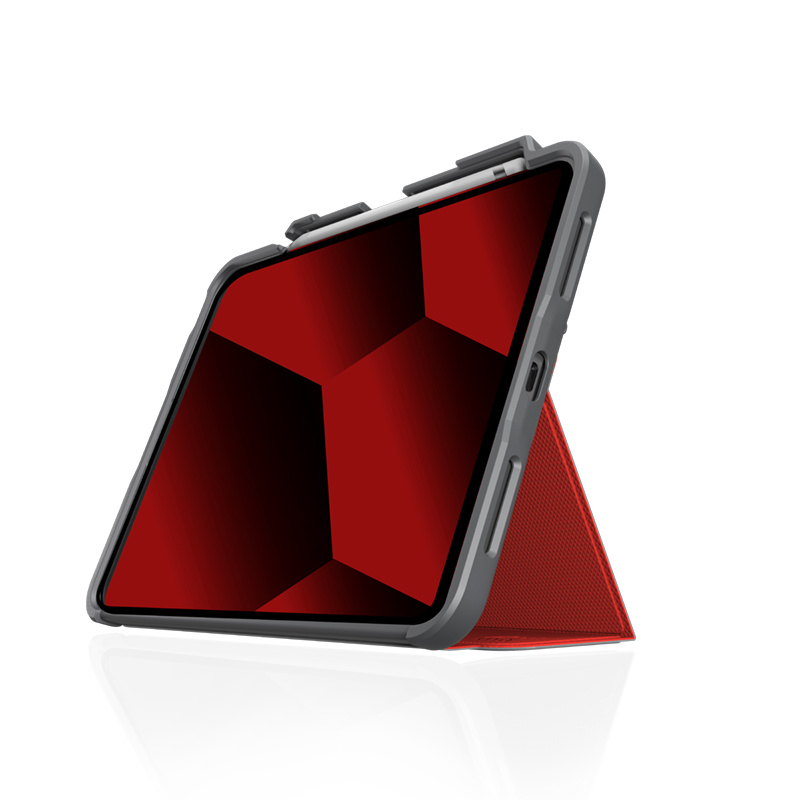 STM Dux Plus Apple iPad 10.9 2022 (10 gen) MIL-STD-810G Pencil charger (Red)
