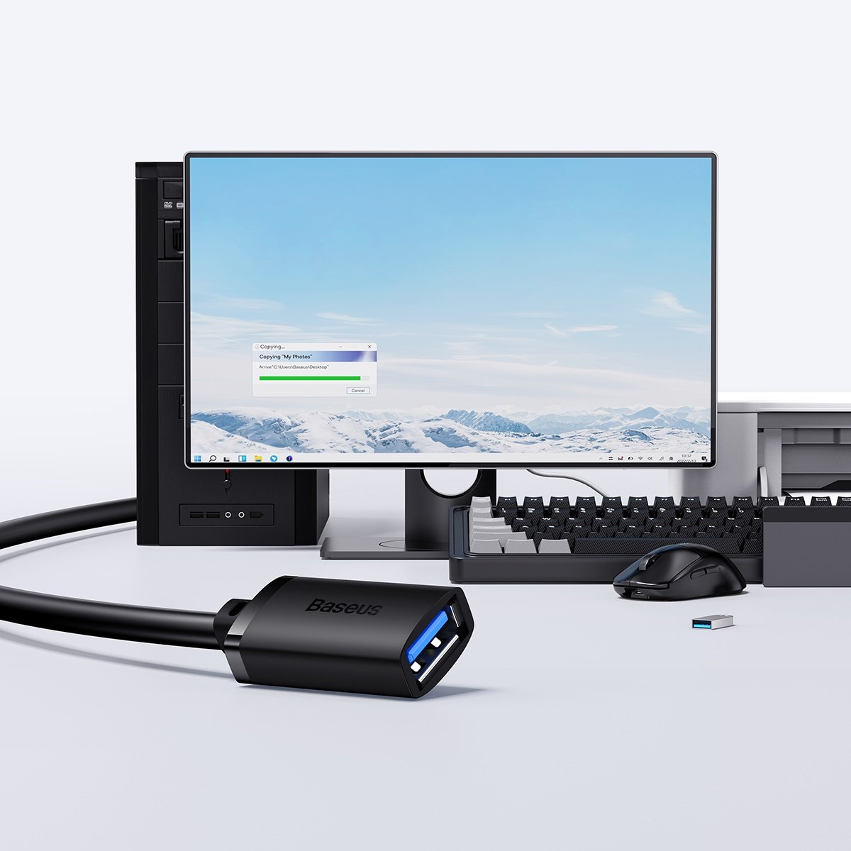 Baseus AirJoy Series USB-A 3.0 Extension Cable 1m