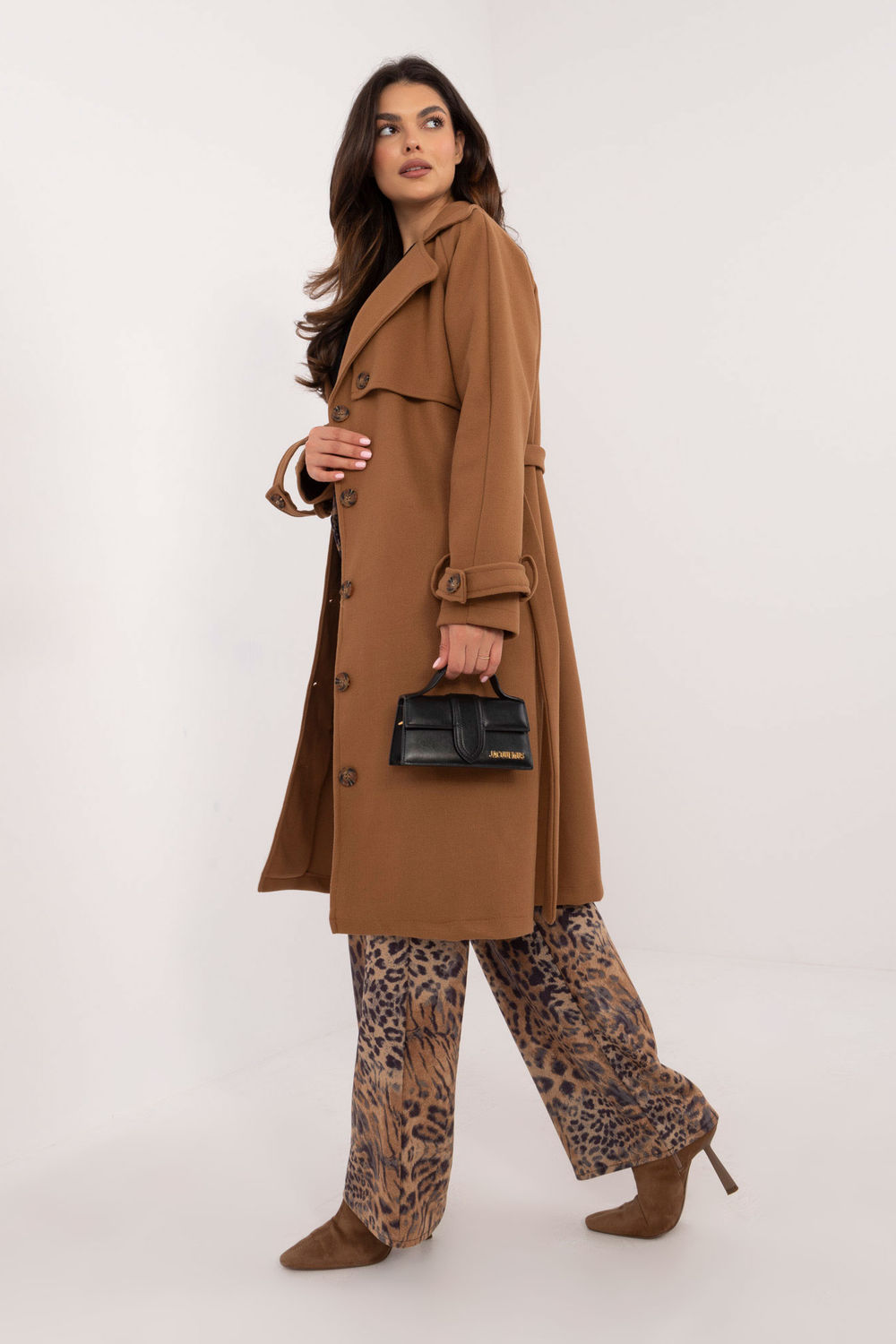  Coat model 202438 Och Bella  brown