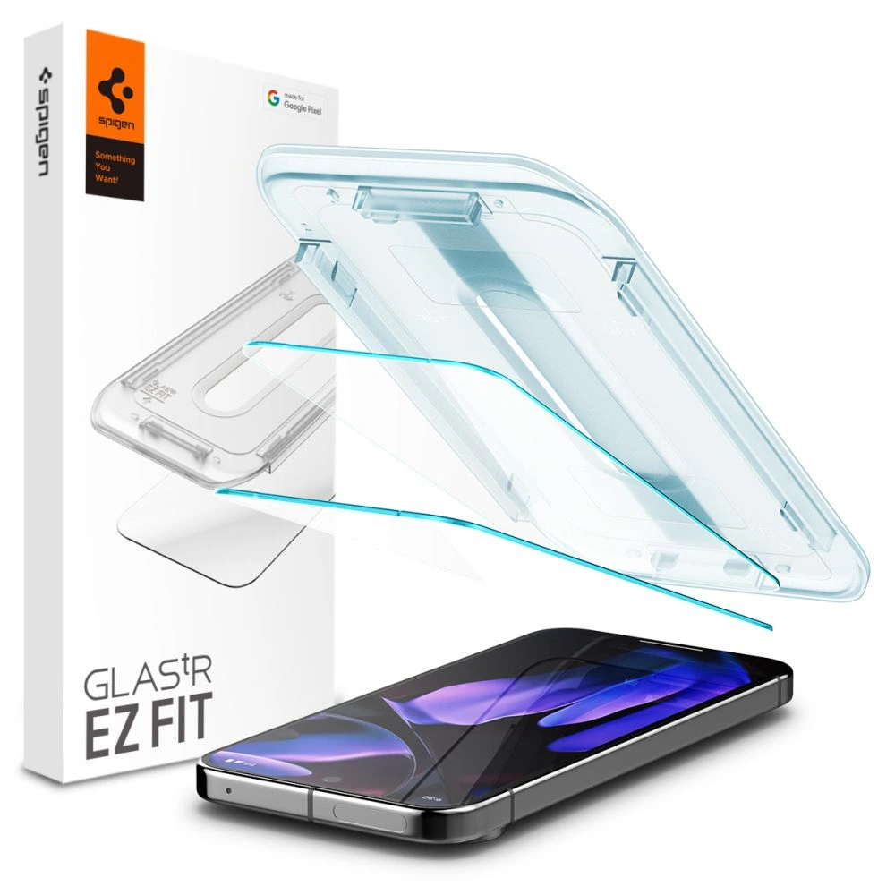 Spigen GLAS.tR ez Fit Google Pixel 9 / 9 Pro Clear [2 PACK]