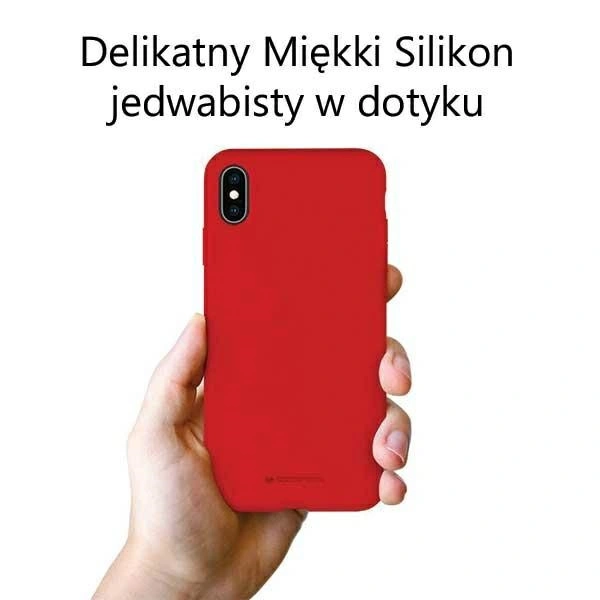 Etui Mercury Silicone do Samsung Galaxy A34 5G czerwony