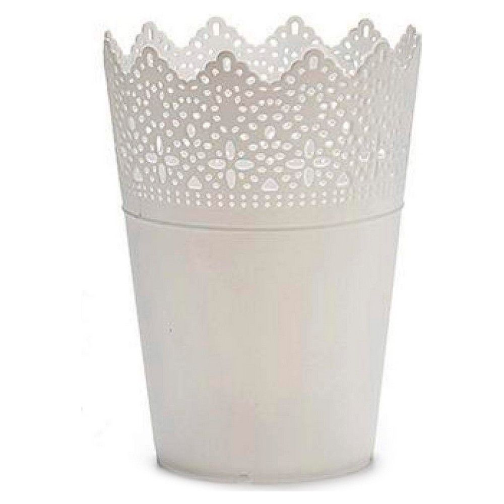 Plant pot ‎S3600708 White Plastic (15 x 18 x 15 cm) (14,3 x 18,2 x 14,3 cm)