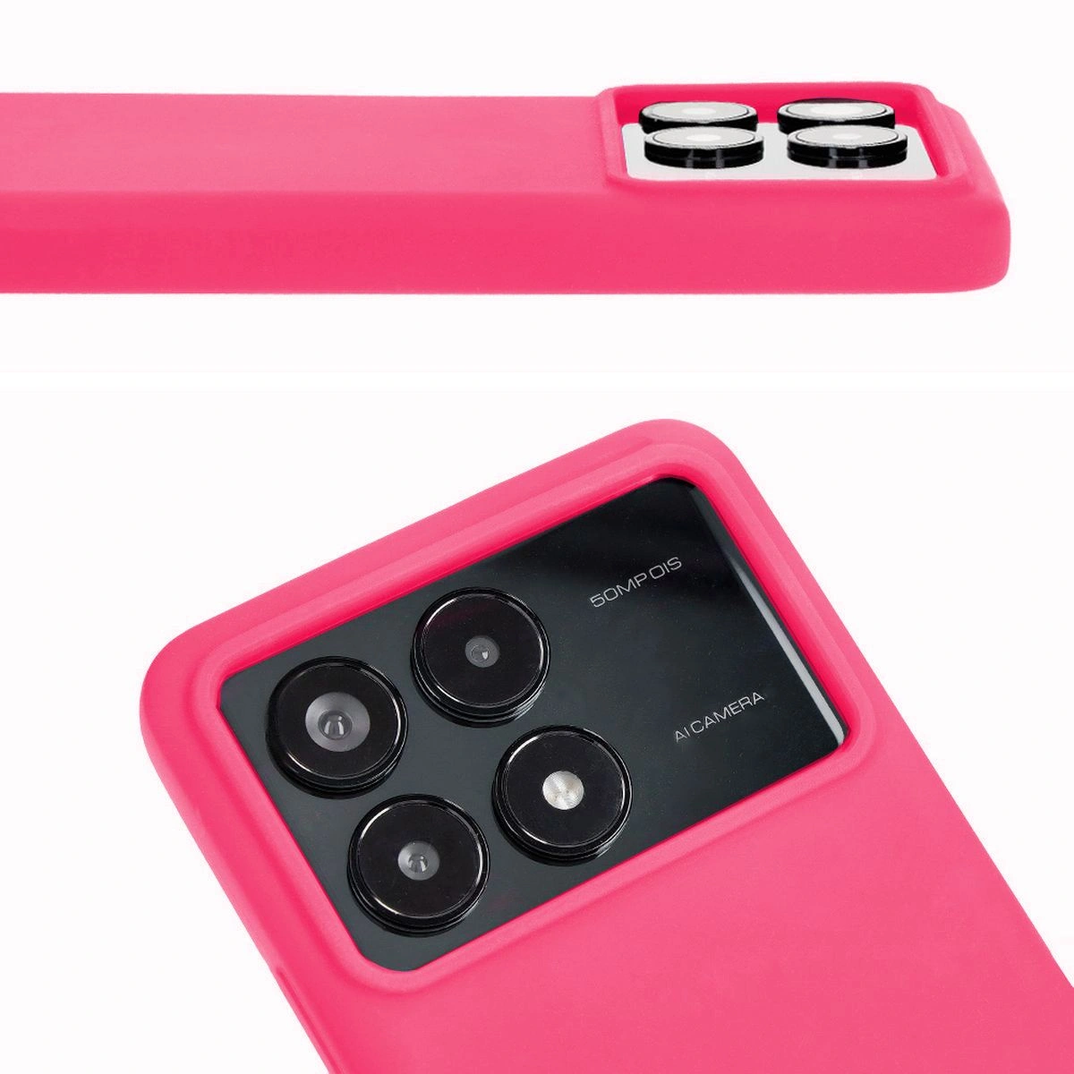 Bizon Soft Case Xiaomi Poco F6 Pro neon pink