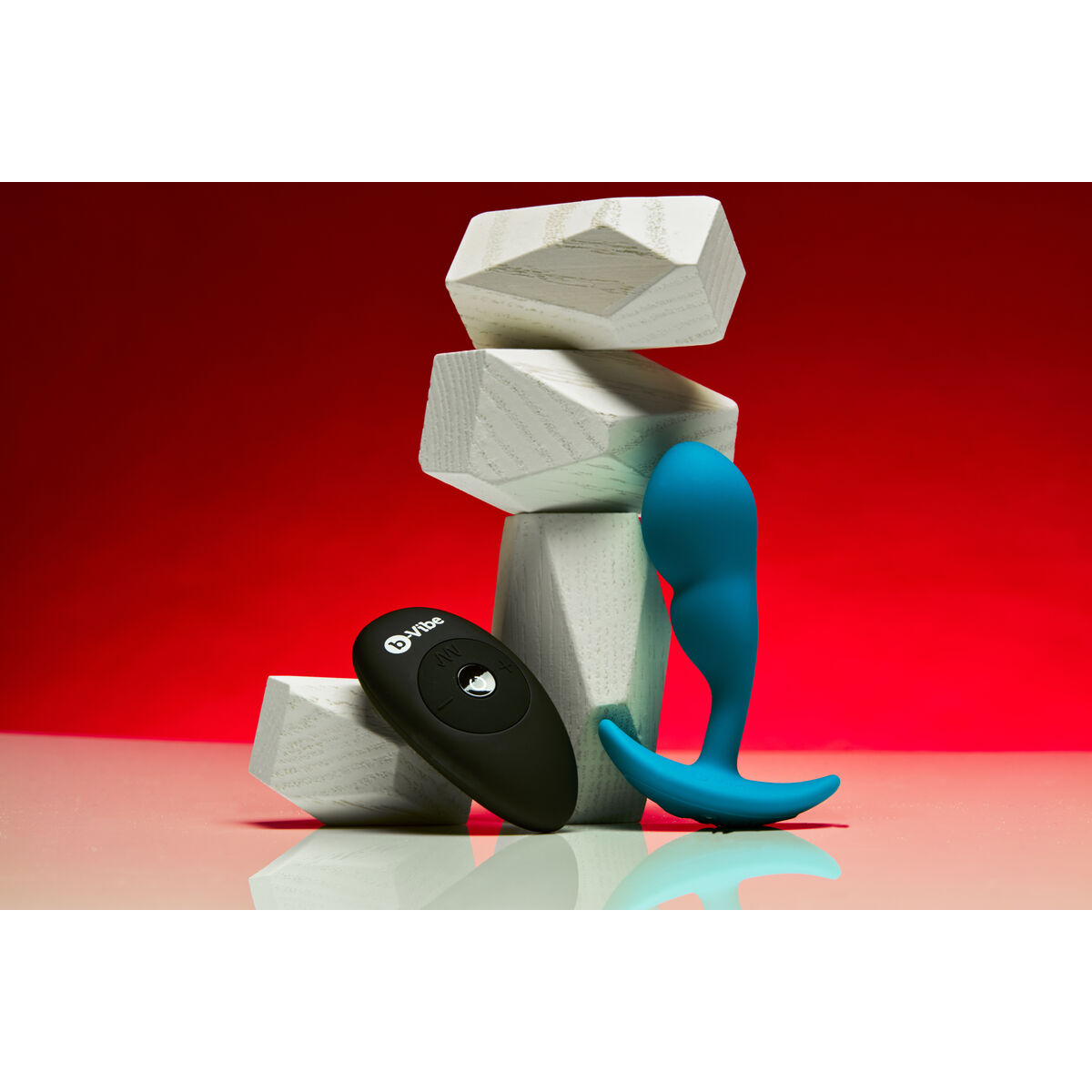 Remote control anal plug B-Vibe Blue