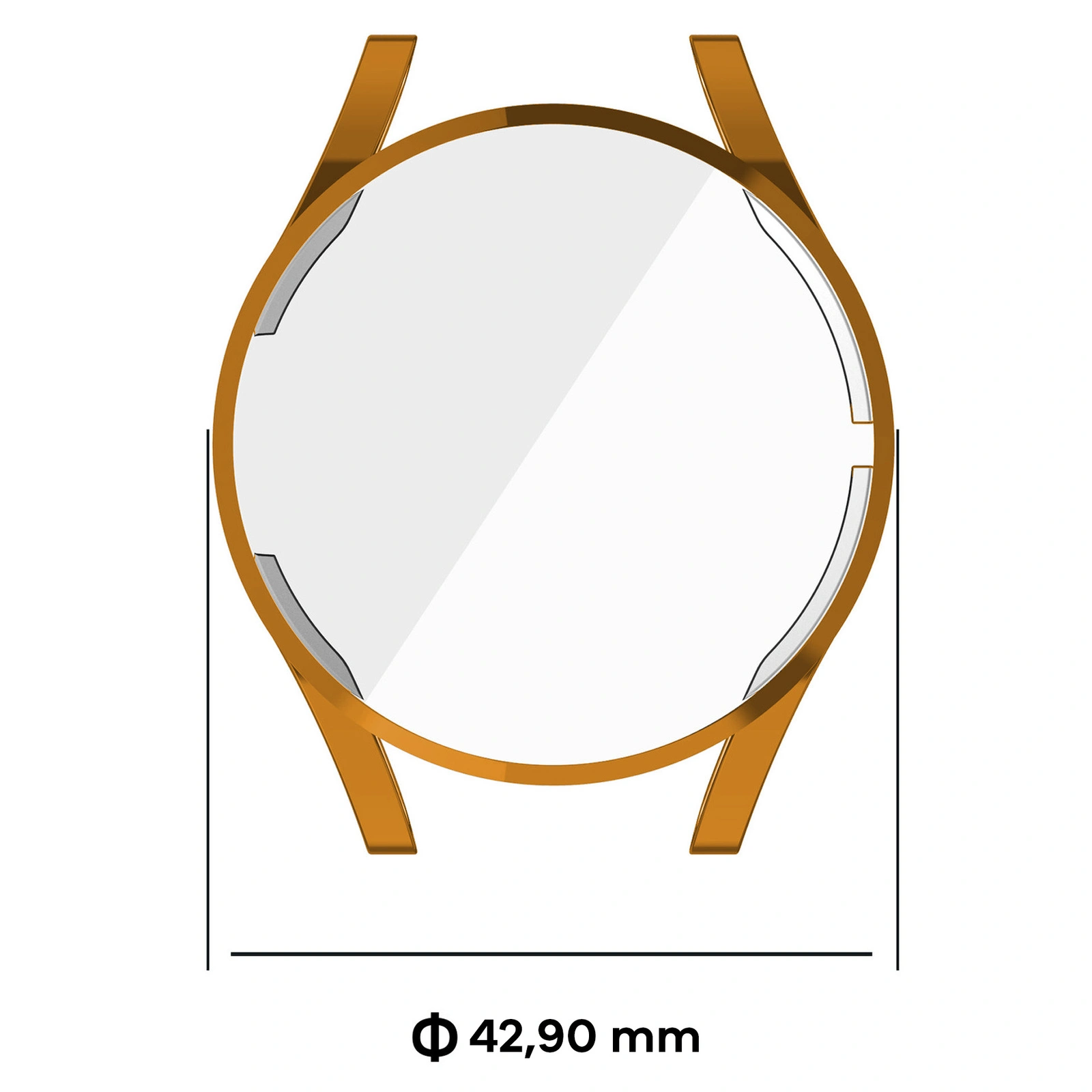 Bizon Case Watch Felipe Samsung Galaxy Watch FE / Watch 4 40 mm rożowogold