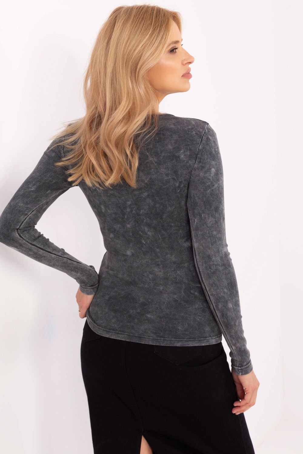  Blouse model 204404 Factory Price  grey
