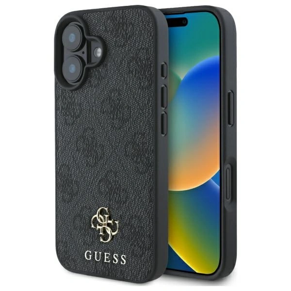 Guess GUHMP16SP4SM4MK Apple iPhone 16 hardcase 4G Small Classic MagSafe black