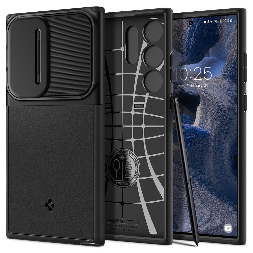 Spigen Optik Armor Samsung Galaxy S23 Ultra Black