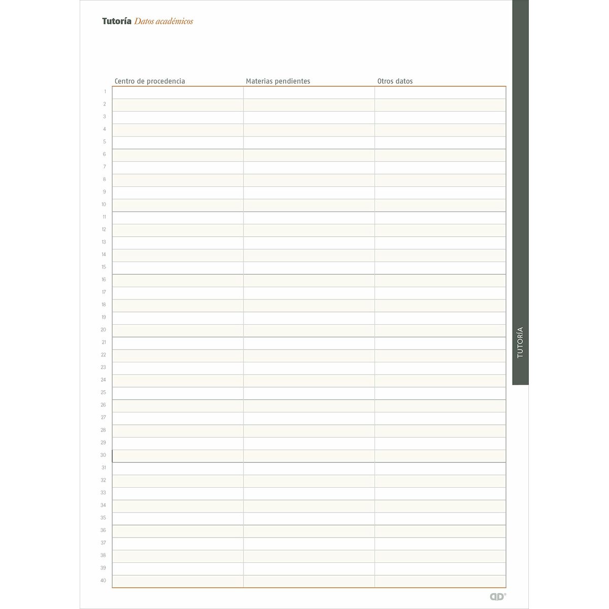 Kalendarz książkowy Additio Global Dziennik Nauczyciela 24 x 32 cm