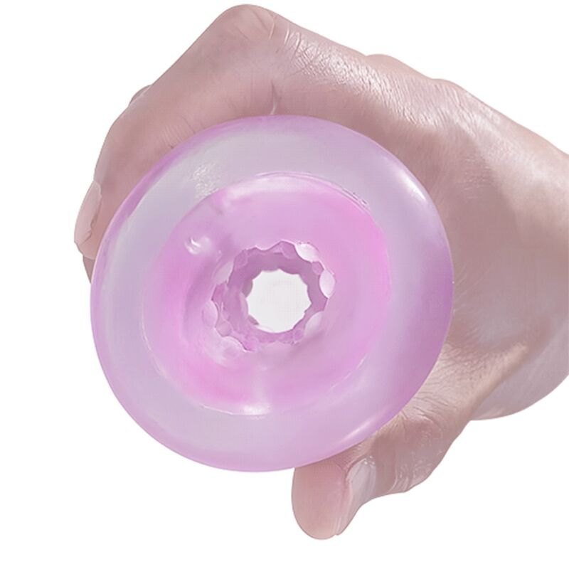 PRETTY LOVE - FANTASY MALE MASTURBATOR WITH INTERNAL SPIRAL AND BALLS TRANSPARENT