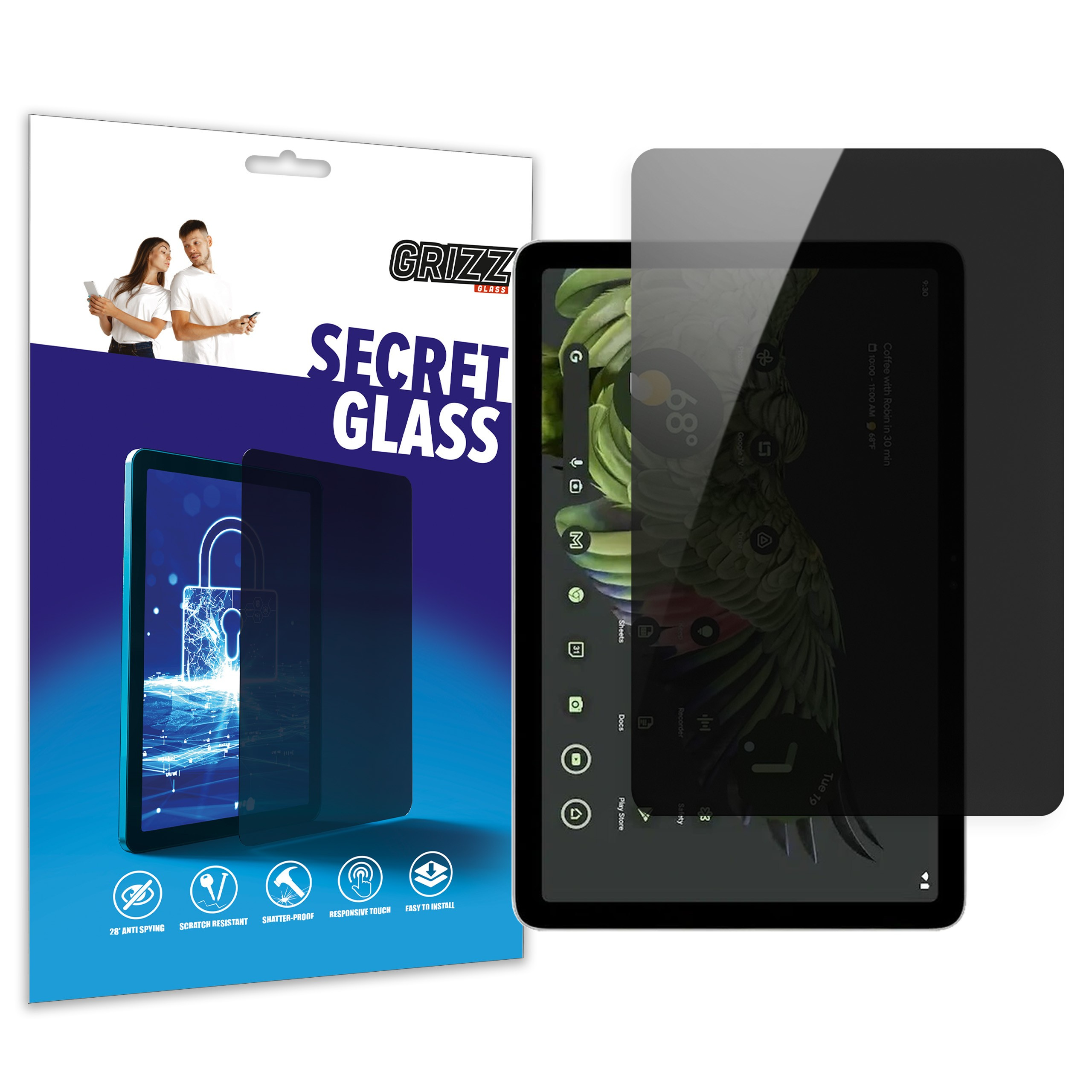 GrizzGlass SecretGlass Google Pixel Tablet 