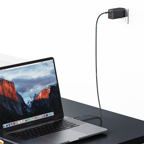 USAMS USB-C / USB-C 240W 1.2m SY Series tarnish