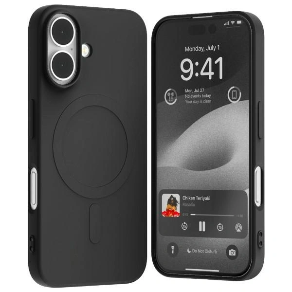 Etui Mercury MagSafe Semi-Silicone do Apple iPhone 16 czarny